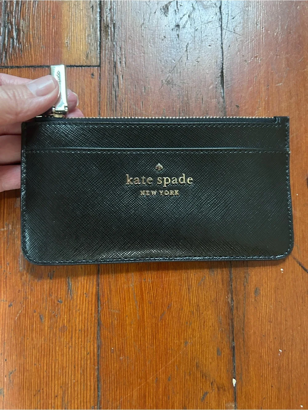 Kate Spade Staci Large Slim Card Holder in Black